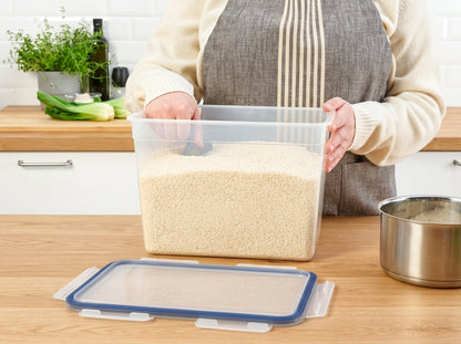 11 Qt Large Rectangular Clear Plastic Food Storage Container