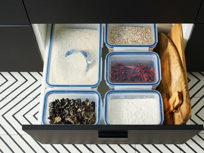 11 Qt Large Rectangular Clear Plastic Food Storage Container