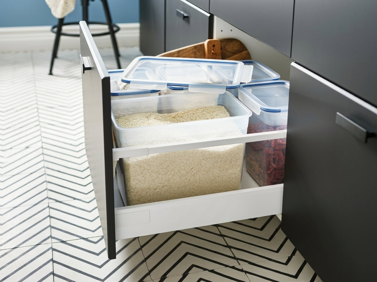 11 Qt Large Rectangular Clear Plastic Food Storage Container