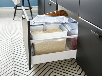 11 Qt Large Rectangular Clear Plastic Food Storage Container
