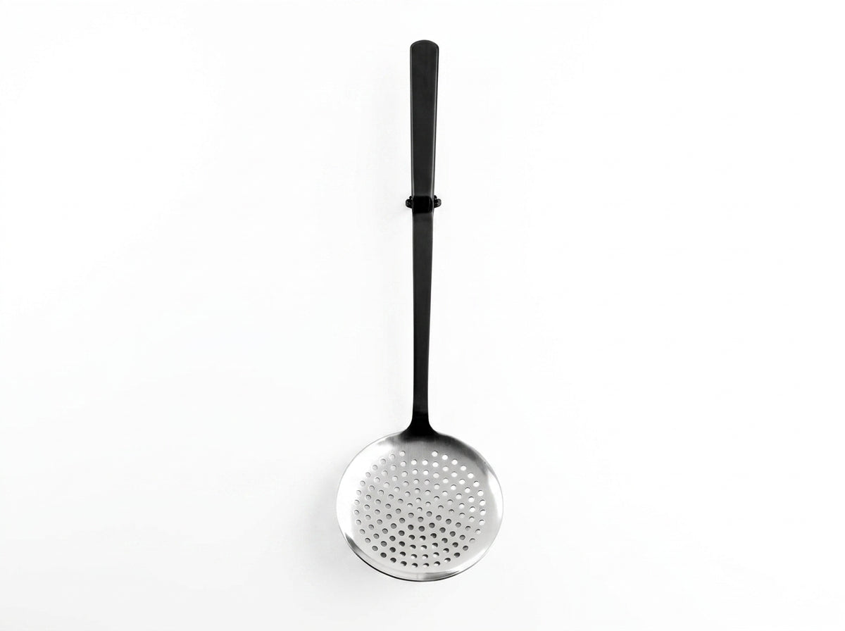 14.5-Inch Stainless Steel Perforated Skimmer with Hollow Handle