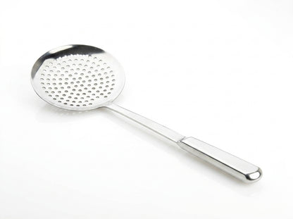 14.5-Inch Stainless Steel Perforated Skimmer with Hollow Handle