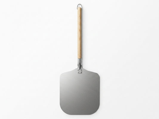 14 x 16-Inch Aluminum Pizza Peel with Wooden Handle – 54-Inch