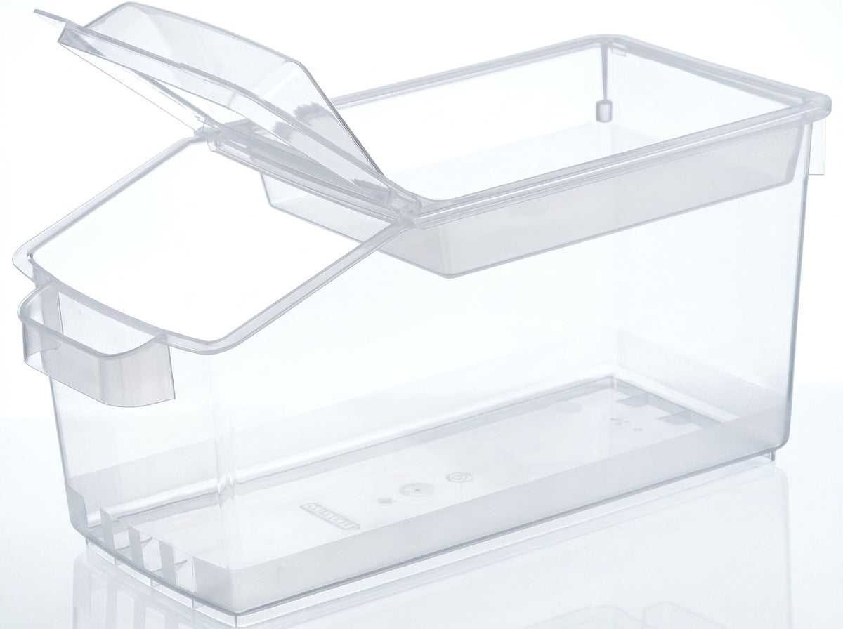 3.6-Gallon Translucent Food Storage Container with Lid – 18.875-Inch