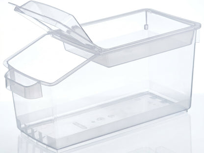 3.6-Gallon Translucent Food Storage Container with Lid – 18.875-Inch