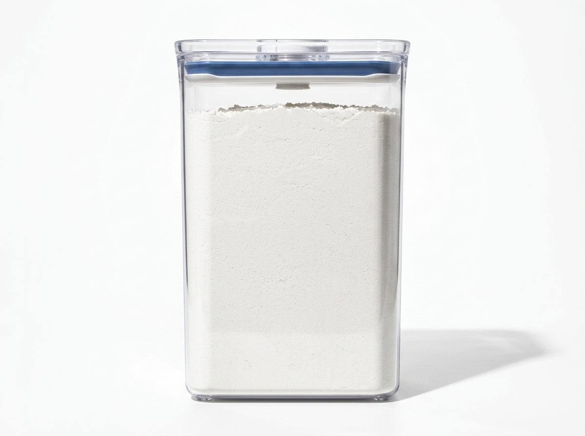 4.4 Qt Plastic Large Square Airtight Food Storage Container with Lid