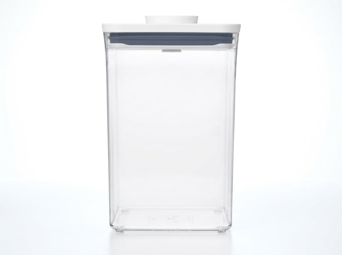 4.4 Qt Plastic Large Square Airtight Food Storage Container with Lid