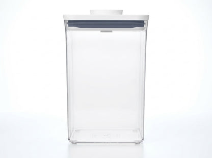 4.4 Qt Plastic Large Square Airtight Food Storage Container with Lid
