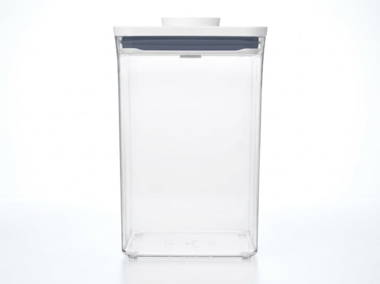 4.4 Qt Plastic Large Square Airtight Food Storage Container with Lid