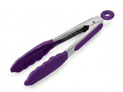 7-Inch Silicone Tongs with Stainless Steel Handle