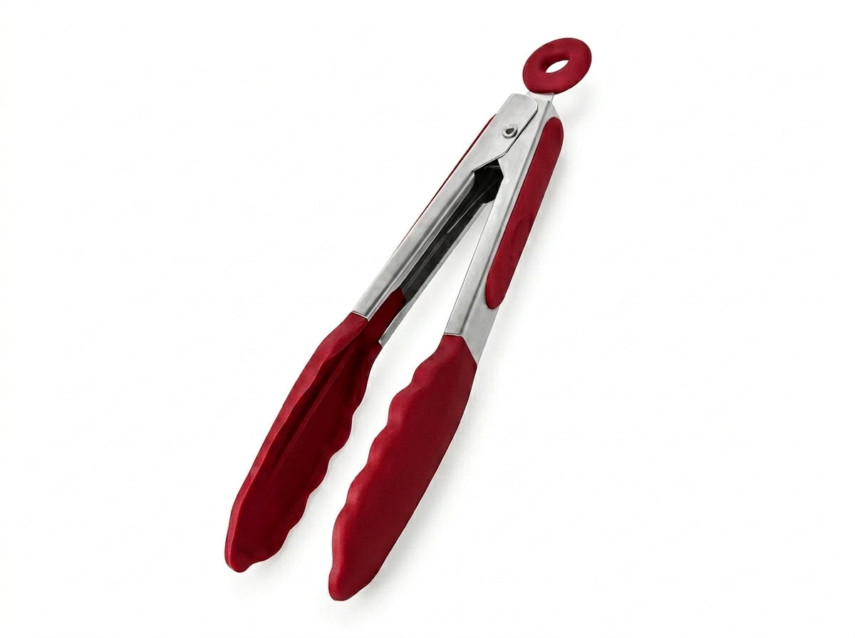 7-Inch Silicone Tongs with Stainless Steel Handle