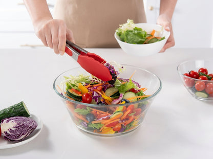 7-Inch Silicone Tongs with Stainless Steel Handle