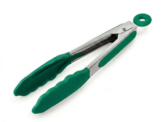 7-Inch Silicone Tongs with Stainless Steel Handle