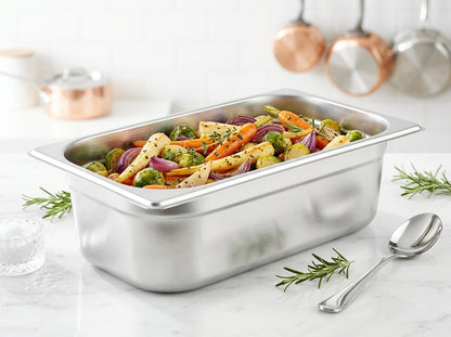 GN 13 Stainless Steel Food Pan – AISI 304, 10 cm & 15 cm