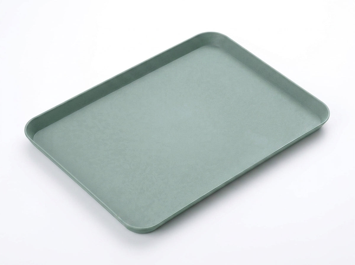 Rectangular Plastic Fast Food Serving Tray – Stackable 8.26 x 11.61-Inch