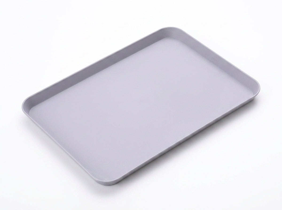Rectangular Plastic Fast Food Serving Tray – Stackable 8.26 x 11.61-Inch