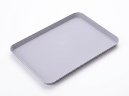 Rectangular Plastic Fast Food Serving Tray – Stackable 8.26 x 11.61-Inch