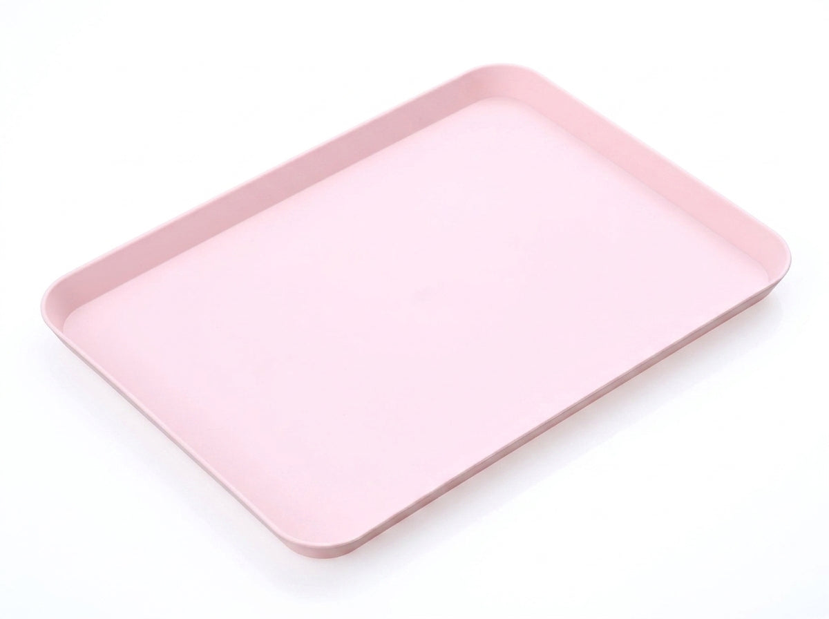 Rectangular Plastic Fast Food Serving Tray – Stackable 8.26 x 11.61-Inch