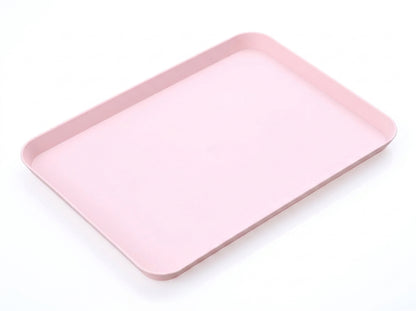 Rectangular Plastic Fast Food Serving Tray – Stackable 8.26 x 11.61-Inch