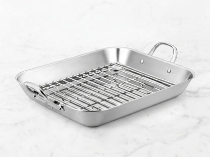 Stainless Steel Roasting Pan with Rack – Large & Extra-Large