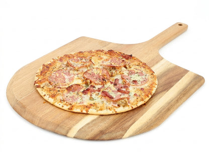 Wooden Pizza Peel with Tapered Edge and Hanging Loop – 21.5-Inch